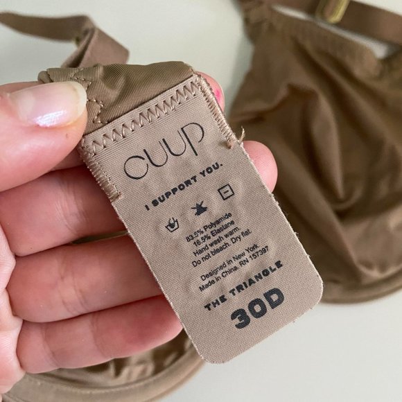 CUUP  The Triangle in Taupe size 30D - Picture 4 of 7